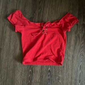 Red Crop Top